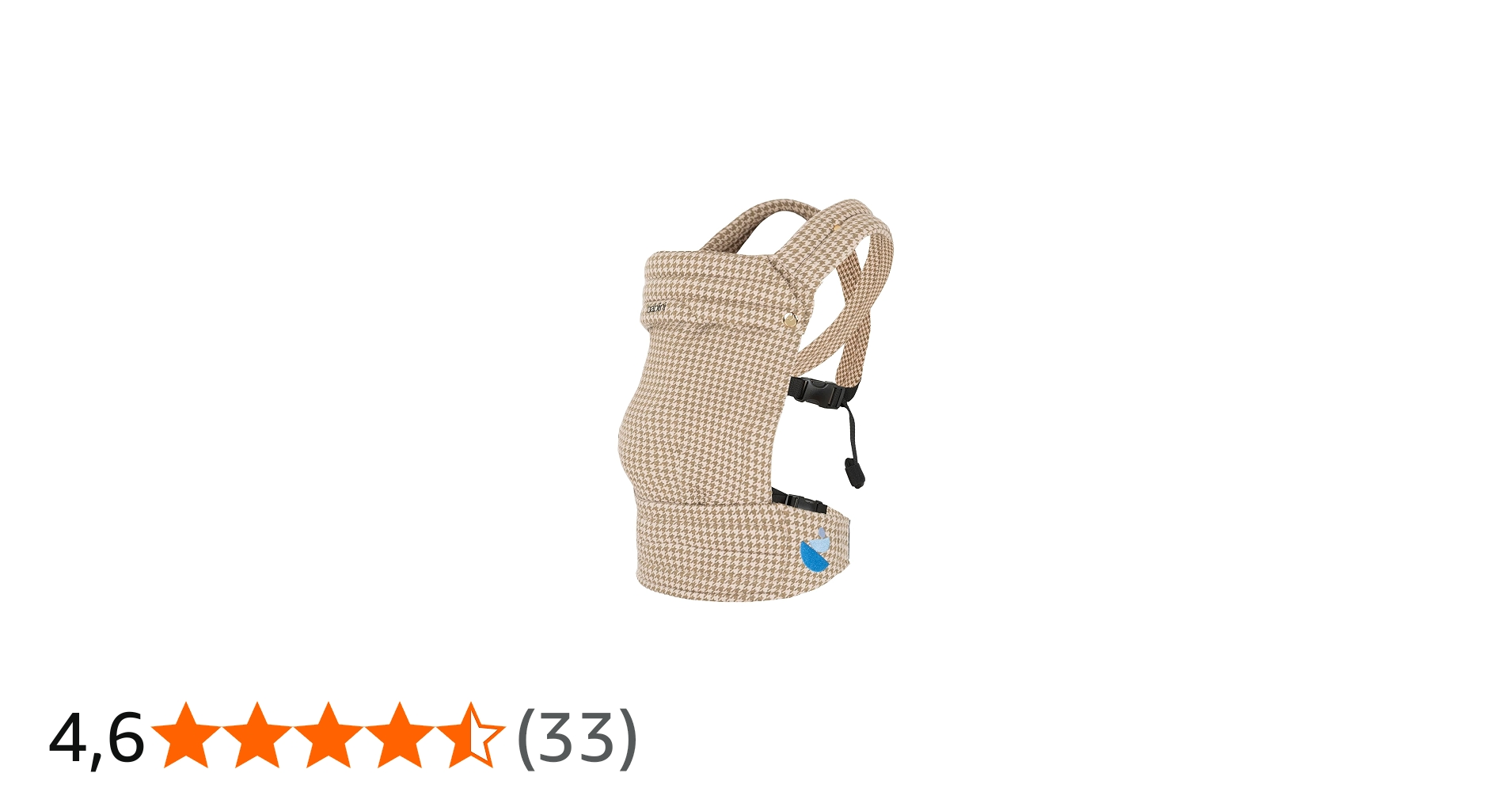 Babiini Mochila Portabebés Ergonómica Unisex, Babero Extraíble Hipoalergénico, Soporte Cómodo para Bebés de 3.2kg a 16kg