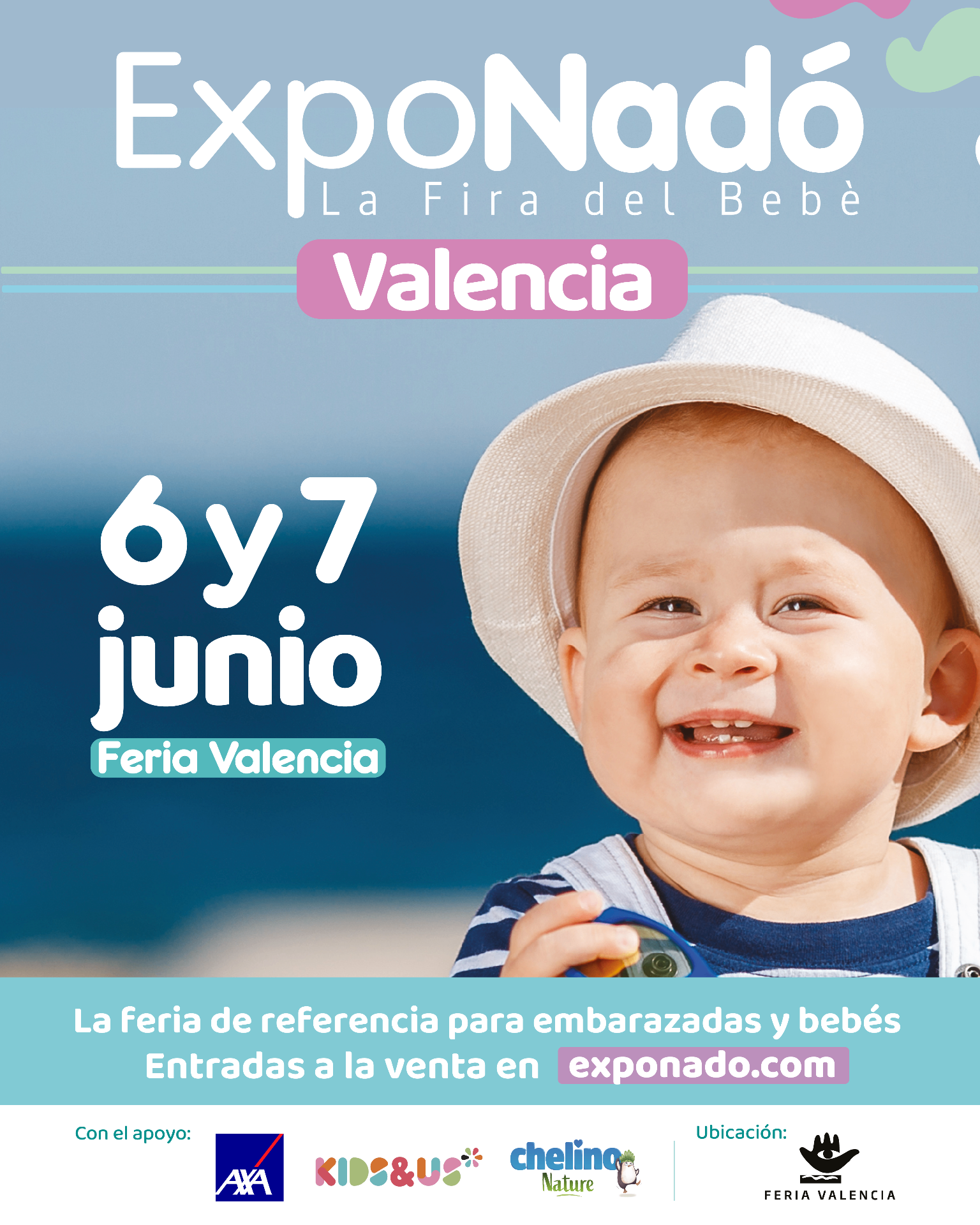 ExpoNadó Valencia 2026: feria del bebé el 6 y 7 de junio